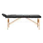 BALANCE wooden folding massage table 3 segment black - Image 2