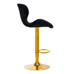 BAR STOOL QS-B15 VELVET BLACK - Image 2