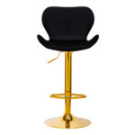BAR STOOL QS-B15 VELVET BLACK 1