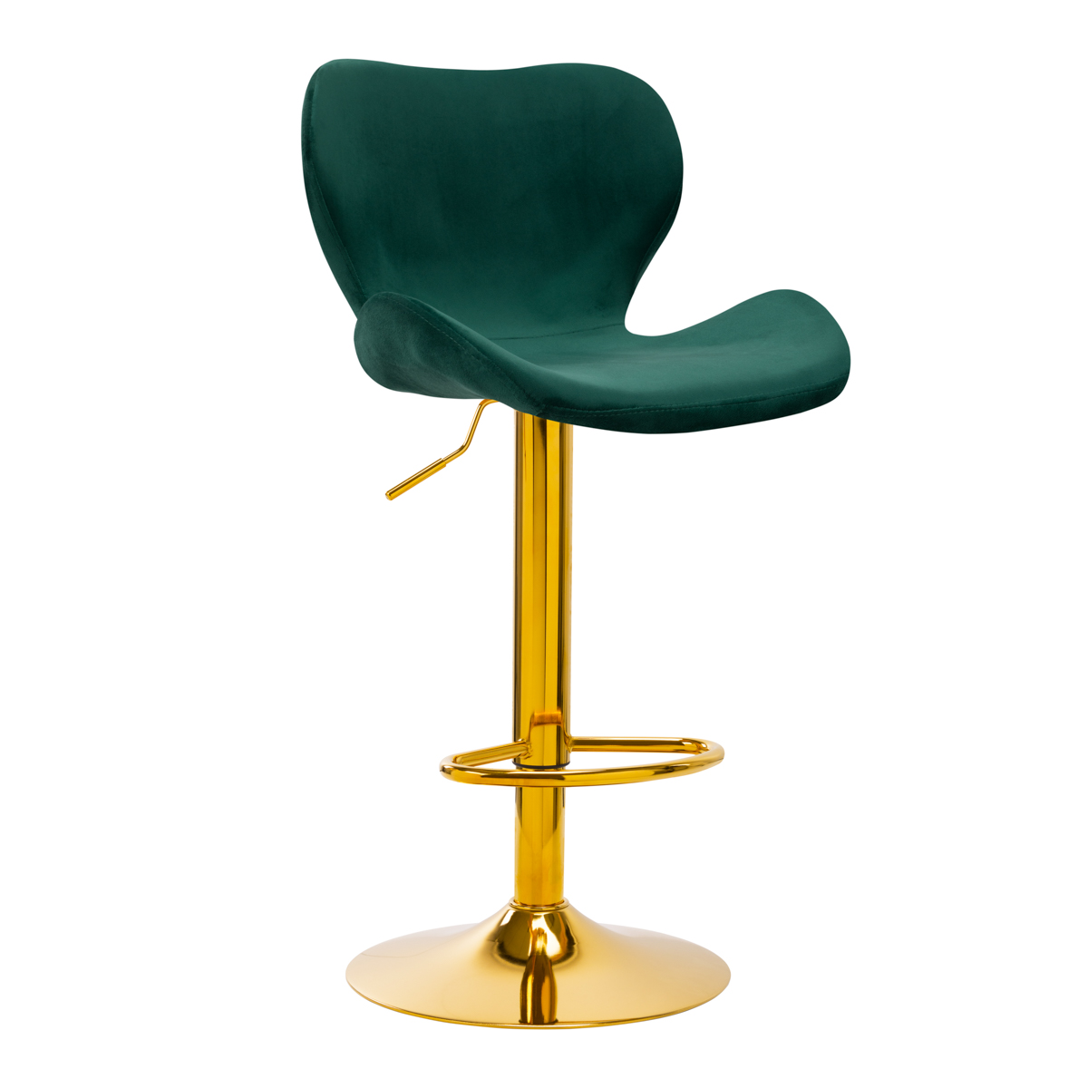 BAR STOOL QS-B15 VELVET GREEN BAR STOOL QS-B15 VELVET GREEN