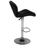 Bar stool m01 quilted adjustable black - Image 2