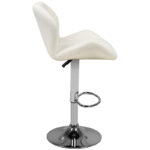 Bar stool m01 quilted adjustable white - Image 2