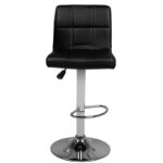 Bar stool m06 quilted adjustable black - Image 4