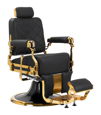 Barber chair Gabbiano Leonardo Gold Black