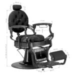 Barber chair Gabbiano Niccolo Black - Image 16