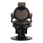 Barber chair Gabbiano Niccolo brown buttonless 1