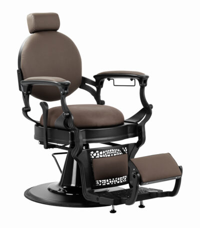 Barber chair Gabbiano Niccolo brown buttonless