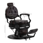 Barber chair Gabbiano President Brown 8