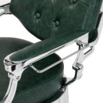 Barber chair Gabbiano President green Chrom - Image 14