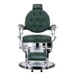 Barber chair Gabbiano President green Chrom - Image 4
