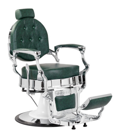 Barber chair Gabbiano President green Chrom