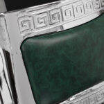 Barber chair Gabbiano President green Chrom - Image 10