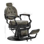 Barber chair President Old Leather Green 9