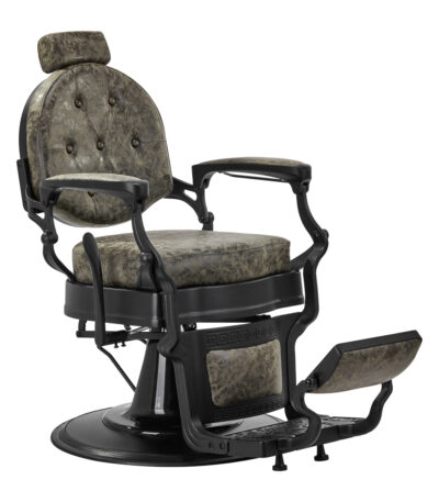 Barber chair President Old Leather Green