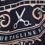 Barber hairdressing cape with elastic band J-456 2