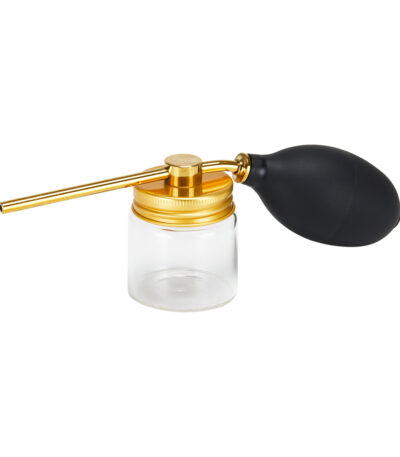 Barber's talcum powder sprayer gold