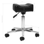 Bell Sillon mobile pedicure footstool black - Image 6