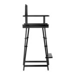 Black aluminum make-up chair 1