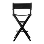 Black aluminum make-up chair - Image 4