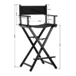 Black aluminum make-up chair 4