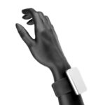 Black magnetic band for cufflinks 1