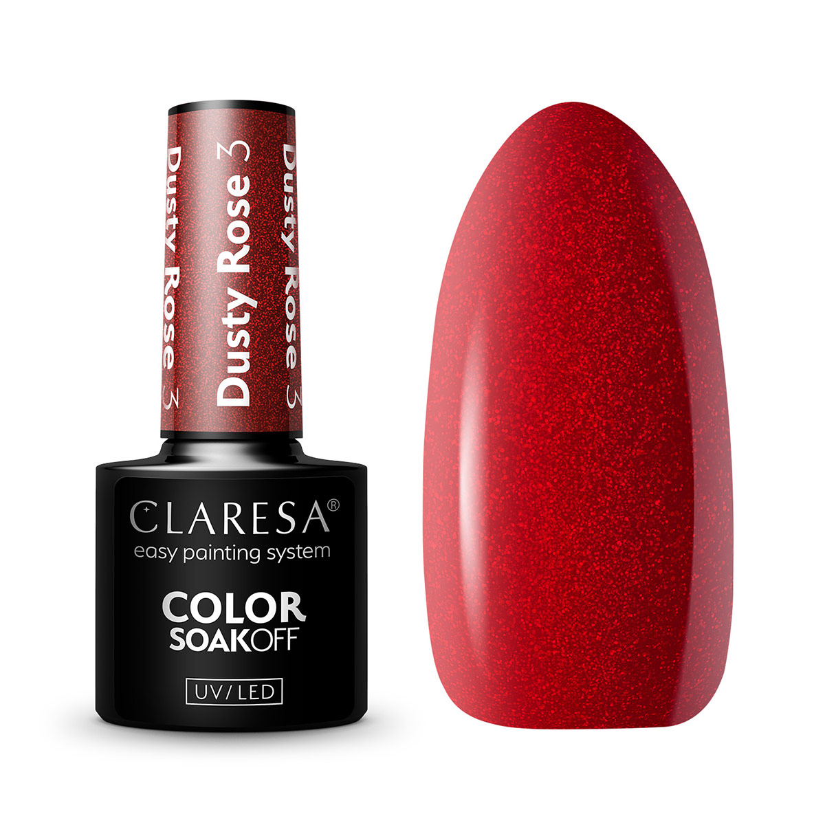 CLARESA Hybrid nail polish DUSTY ROSE 3 -5g CLARESA Hybrid nail polish DUSTY ROSE 3 -5g