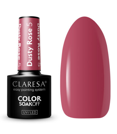 CLARESA Hybrid nail polish DUSTY ROSE 5 -5g