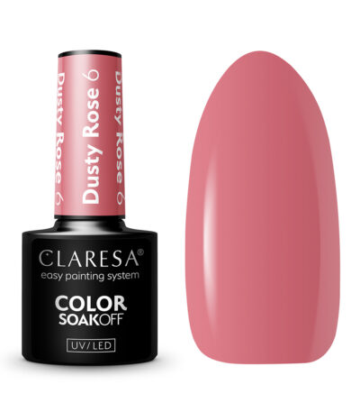 CLARESA Hybrid nail polish DUSTY ROSE 6 -5g