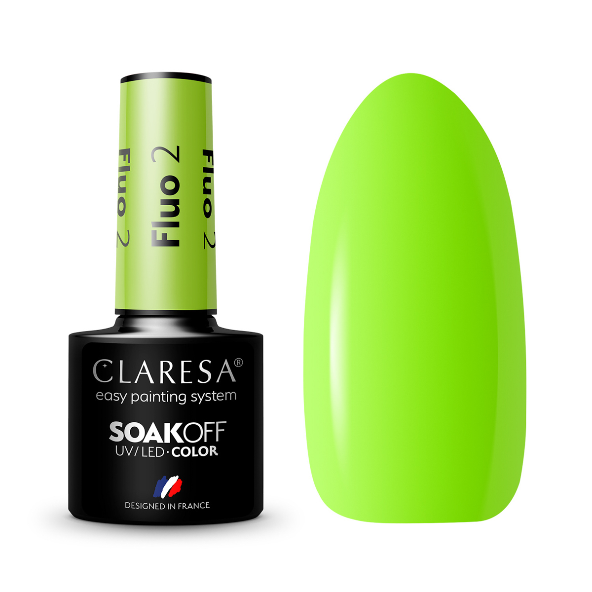 CLARESA Hybrid nail polish FLUO 2 -5g CLARESA Hybrid nail polish FLUO 2 -5g