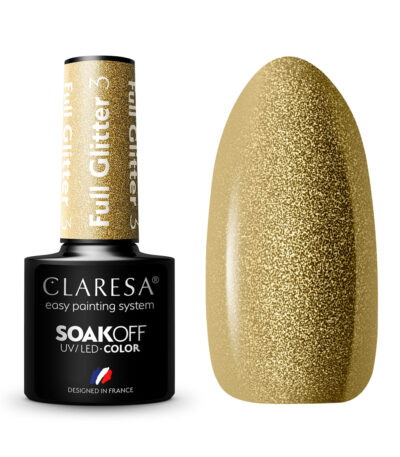 CLARESA Hybrid nail polish FULL GLITTER 3 -5g