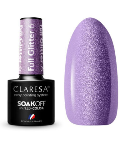 CLARESA Hybrid nail polish FULL GLITTER 6 -5g