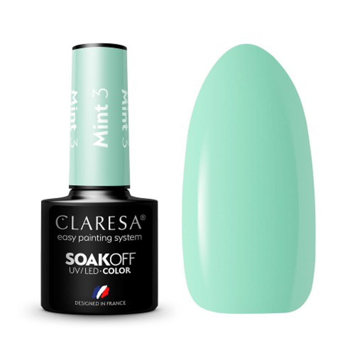 CLARESA Hybrid nail polish MINT 3 -5g CLARESA Hybrid nail polish MINT 3 -5g