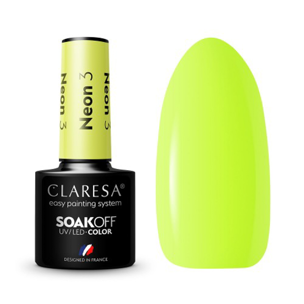 CLARESA Hybrid nail polish NEON 3 -5g CLARESA Hybrid nail polish NEON 3 -5g