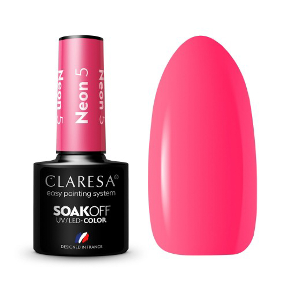 CLARESA Hybrid nail polish NEON 5 -5g CLARESA Hybrid nail polish NEON 5 -5g