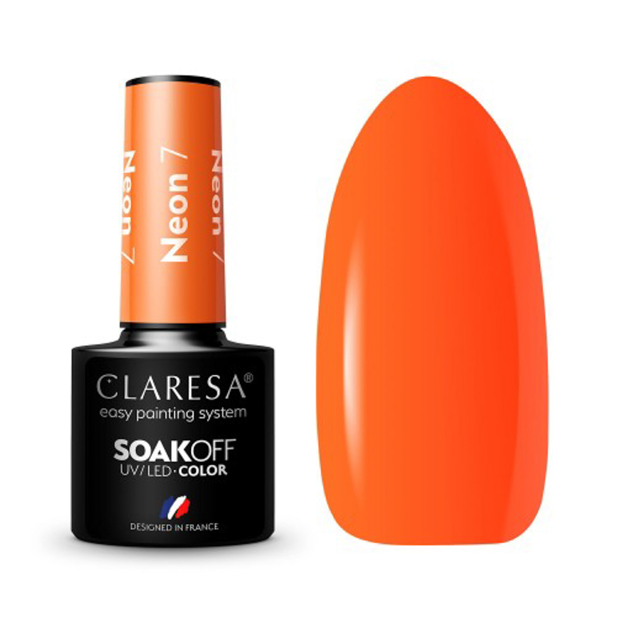 CLARESA Hybrid nail polish NEON 7 -5g CLARESA Hybrid nail polish NEON 7 -5g