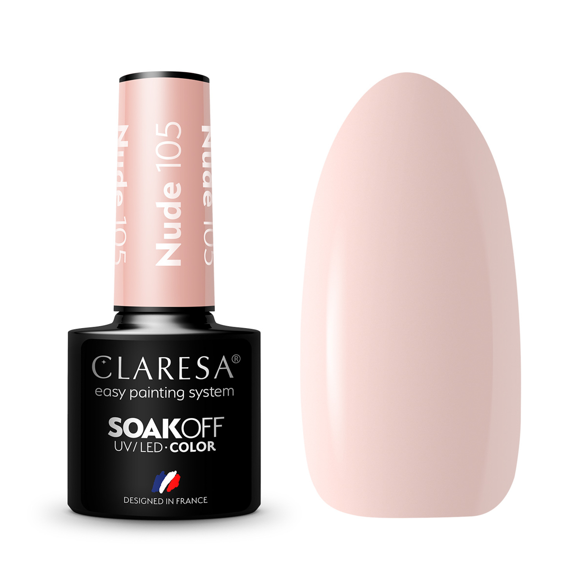 CLARESA Hybrid nail polish NUDE 105 -5g CLARESA Hybrid nail polish NUDE 105 -5g
