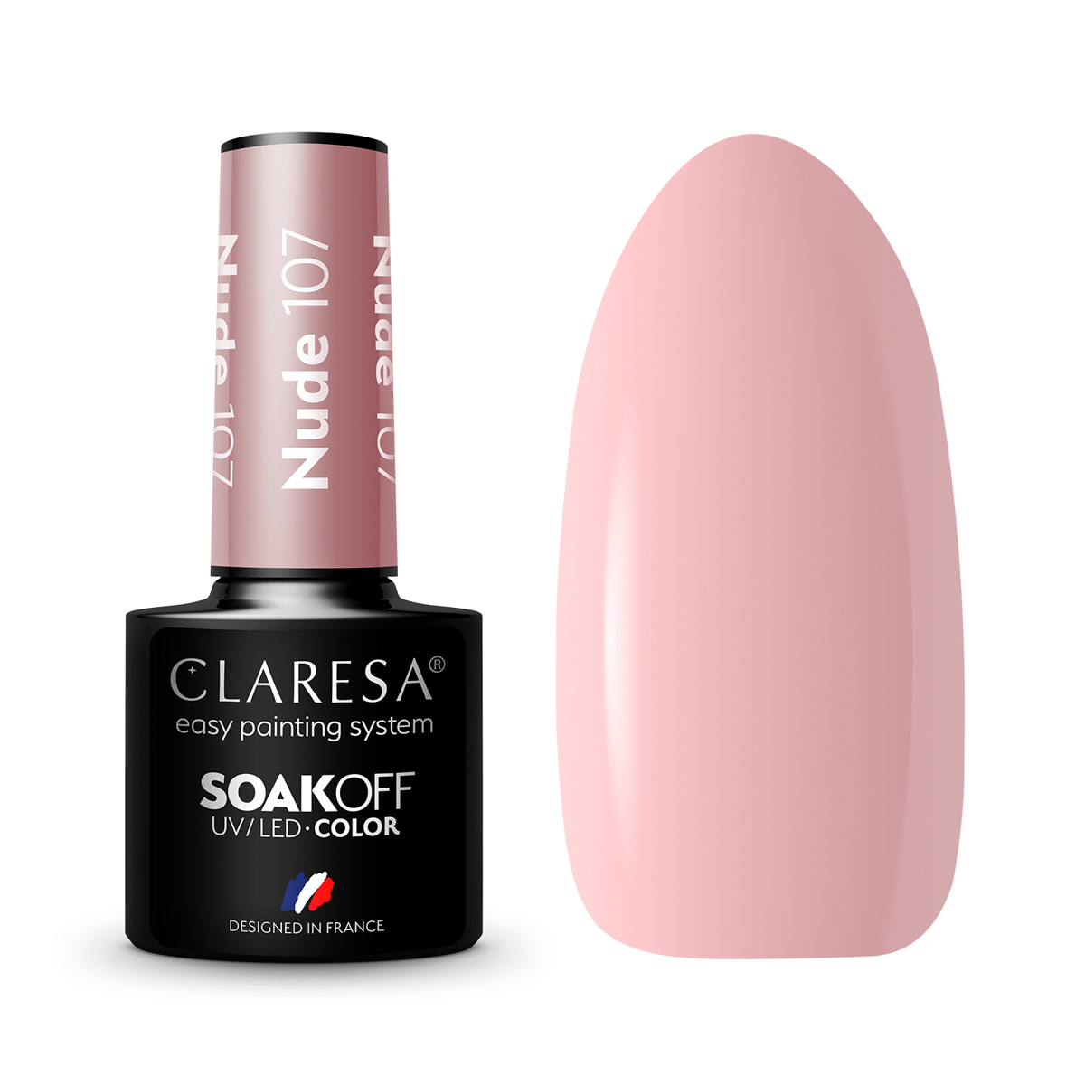 CLARESA Hybrid nail polish NUDE 107 -5g CLARESA Hybrid nail polish NUDE 107 -5g