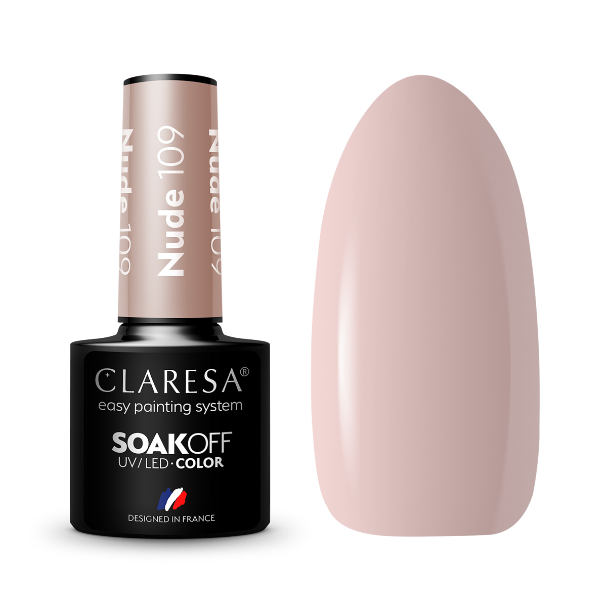 CLARESA Hybrid nail polish NUDE 109 -5g CLARESA Hybrid nail polish NUDE 109 -5g