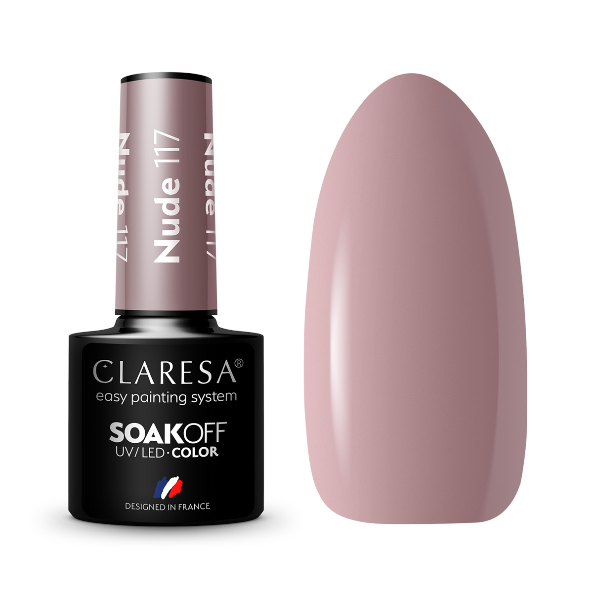 CLARESA Hybrid nail polish NUDE 117 -5g CLARESA Hybrid nail polish NUDE 117 -5g