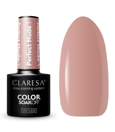 CLARESA Hybrid nail polish PERFECT NUDE 1 -5g