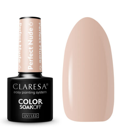 CLARESA Hybrid nail polish PERFECT NUDE 6 -5g