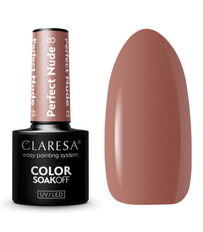 CLARESA Hybrid nail polish PERFECT NUDE 8 -5g