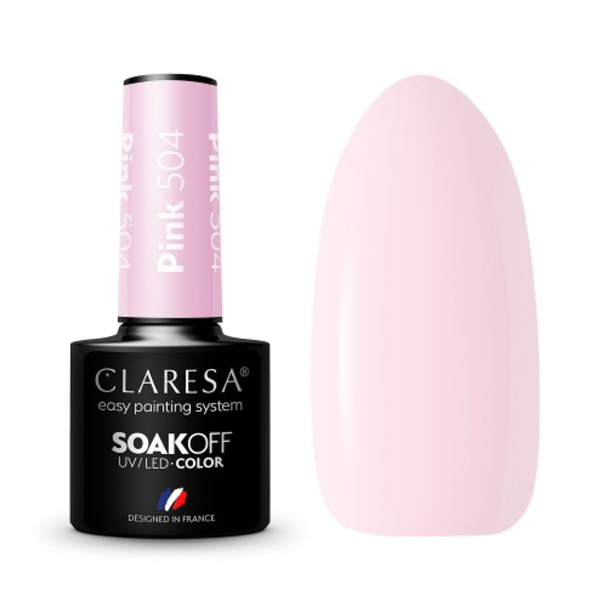 CLARESA Hybrid nail polish PINK 504 -5g CLARESA Hybrid nail polish PINK 504 -5g