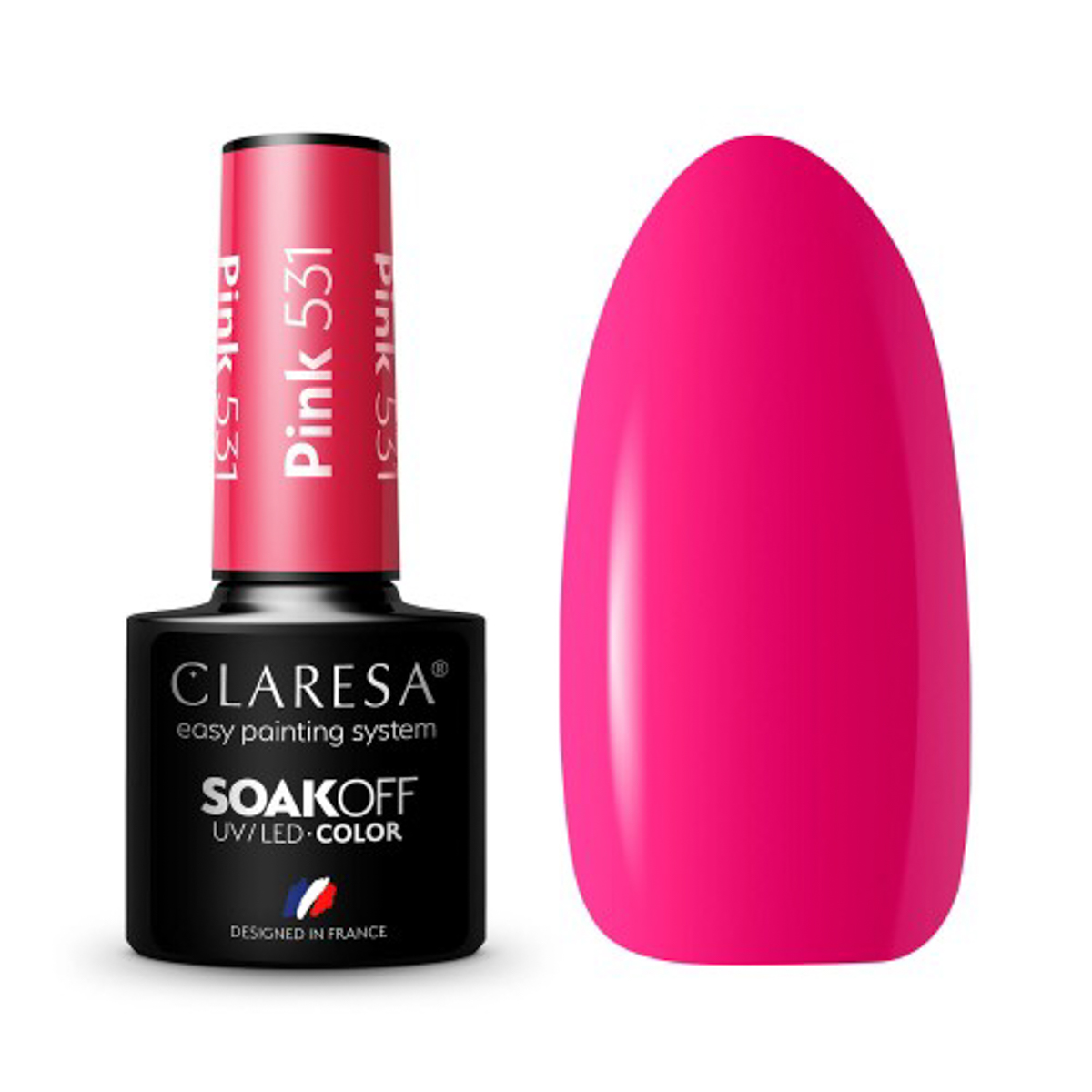 CLARESA Hybrid nail polish PINK 531 -5g CLARESA Hybrid nail polish PINK 531 -5g