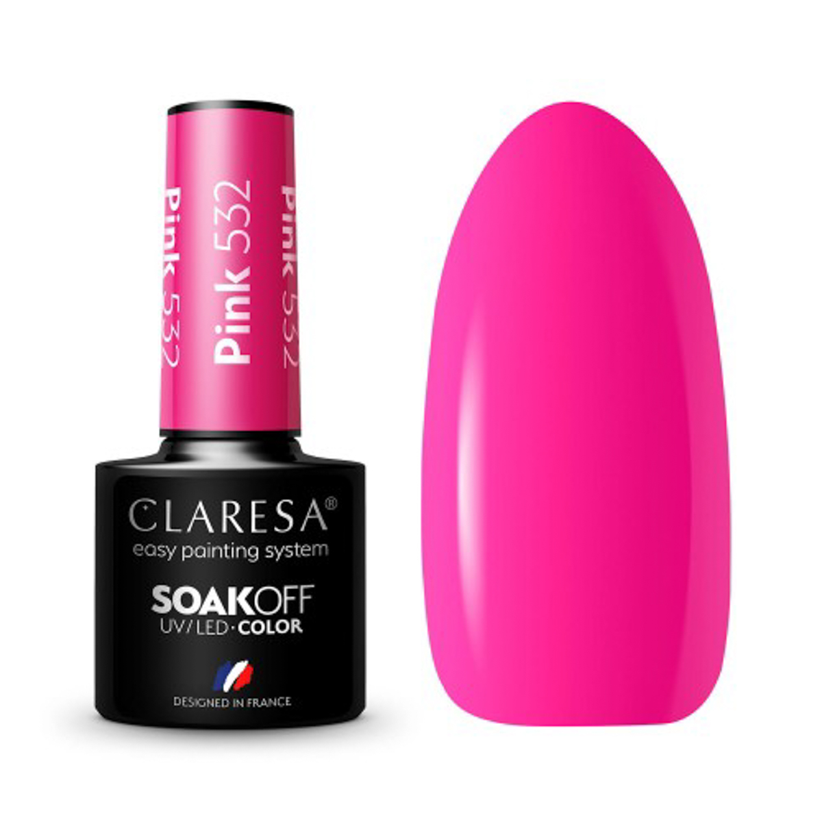 CLARESA Hybrid nail polish PINK 532 -5g CLARESA Hybrid nail polish PINK 532 -5g