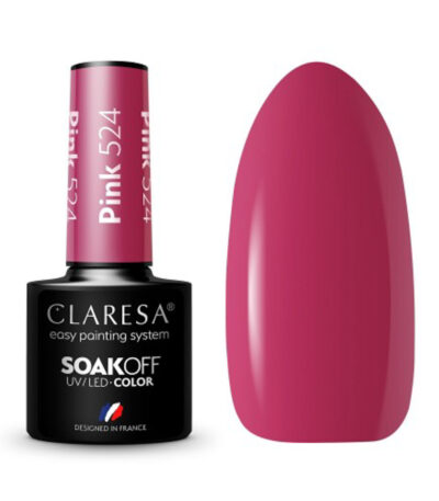 CLARESA Hybrid nail polish Pink 524 -5g