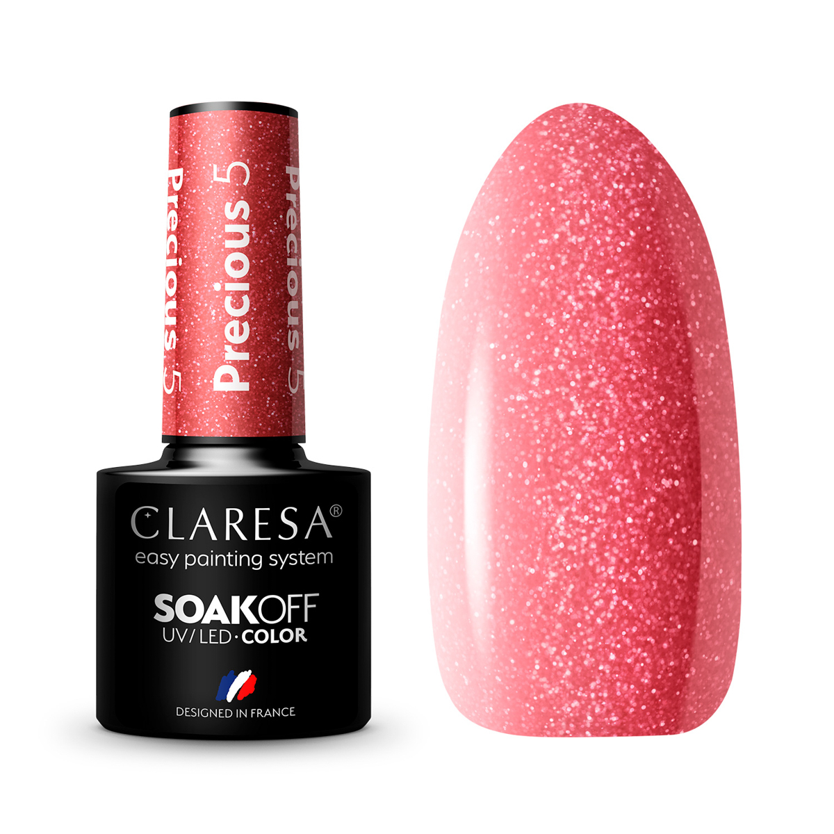 CLARESA Hybrid nail polish Precious PS5 5 ml CLARESA Hybrid nail polish Precious PS5 5 ml