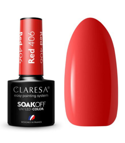 CLARESA Hybrid nail polish RED 406 5g