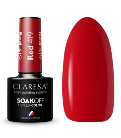 CLARESA Hybrid nail polish RED 419 -5g