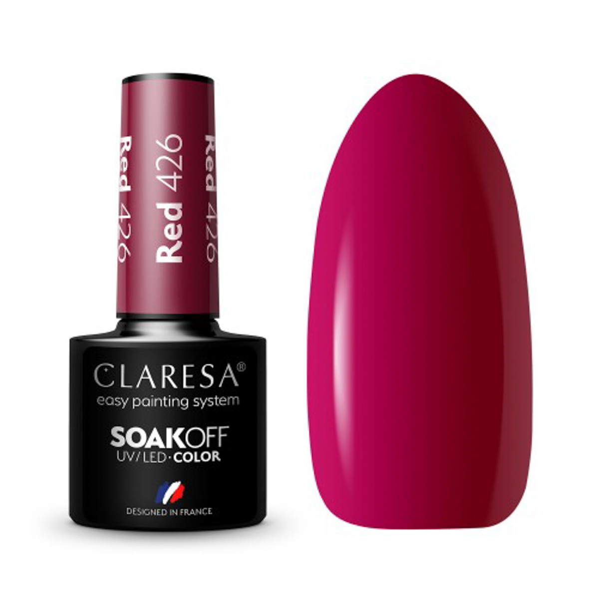 CLARESA Hybrid nail polish RED 426 -5g CLARESA Hybrid nail polish RED 426 -5g